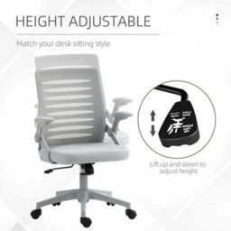Vinsetto Ergonomic Mesh Office Chair Computer Desk Chair Lumbar - thumbnail 6