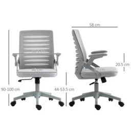 Vinsetto Ergonomic Mesh Office Chair Computer Desk Chair Lumbar - thumbnail 2