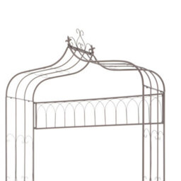 Berkfield Garden Bench 122 Cm Iron Antique Brown - thumbnail 4