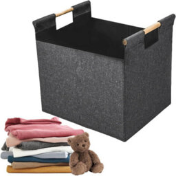 Carrier Bag Holder Felt Storage Basket Fireplace Log Tote Household Laundry Toy Carrying Organizer