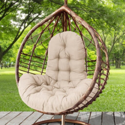 Living And Home Camel Thicken Hanging Egg Chair Seat Pad Cushion W 95 Cm X H 75 Cm