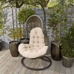 Living And Home Camel Thicken Hanging Egg Chair Seat Pad Cushion W 95 Cm X H 75 Cm - thumbnail 2