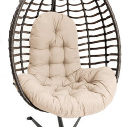 Living And Home Camel Thicken Hanging Egg Chair Seat Pad Cushion W 95 Cm X H 75 Cm - thumbnail 3