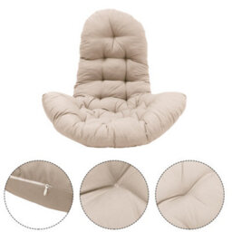 Living And Home Camel Thicken Hanging Egg Chair Seat Pad Cushion W 95 Cm X H 75 Cm - thumbnail 4