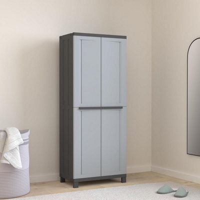 2 Door Storage Cabinet, Terry With 3 Internal Shelves, 170H X 68L Cm
