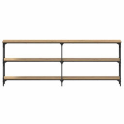 Walplus Console Table With Shelf Artisan Oak 200 X 29 X 75 Cm - thumbnail 4