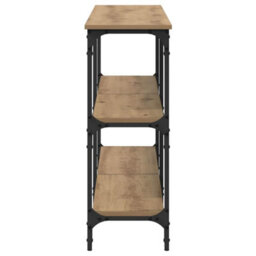 Walplus Console Table With Shelf Artisan Oak 200 X 29 X 75 Cm - thumbnail 5
