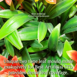 Best Artificial 23Cm Orange Lily Hanging Basket Flower Topiary Ball - Suitable For Outdoor Use - Weather & Fade Resistant - thumbnail 7