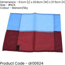 Precision Single All Weather Football Corner Flag - Maroon & Blue - Outdoor Polyester - thumbnail 2