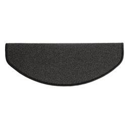 Floordirekt London Self Adhesive Edged Hard Wearing Carpet Stair Tread Mat For Indoor Stairs Semicircular Anthracite 23.5 X 65 Cm - thumbnail 4
