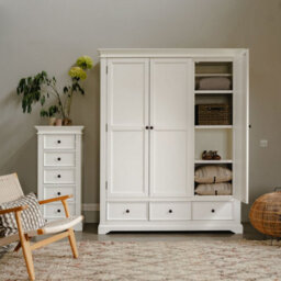 Statement Furniture Gainsborough White Triple Wardrobe - thumbnail 3
