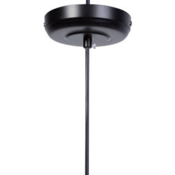 Wyld And Coco Industrial Black Wire Pendant Light With Open Shade, Large (W50 X D50 X H125Cm) - thumbnail 6