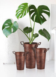 Rozi Copper Vase - 50 Cm (H) X 35 Cm (W) X 25 Cm (D) - thumbnail 2