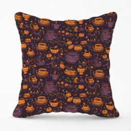 Warren Reed Designer Wicked Witches Bubbling Cauldrons Outdoor Cushion 45Cm X 45Cm - thumbnail 1