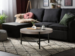 Beliani Industrial Coffee Table Bonita Taupe - thumbnail 2