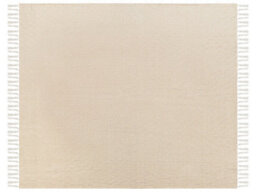 Beliani Bedspread Toutli Cotton 220 X 240 Cm Beige - thumbnail 4