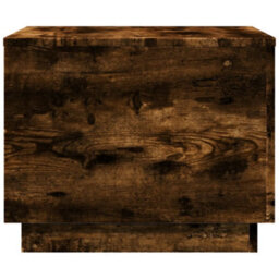 Vidaxl Coffee Table With Led Lights Smoked Oak 50X50X40 Cm - thumbnail 7