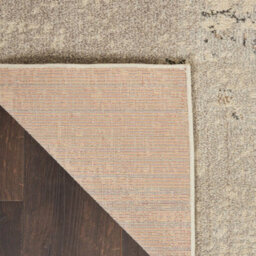 Modern Rug, Stain-Resistant Graphic Rug, Ivory Grey Abstract Livingroom Rug, 6mm Thick Modern Bedroom Rug-122Cm (Circle) - thumbnail 8