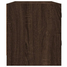 Berkfield Classic Tv Cabinet With Glass Doors Brown Oak 102X37X42 Cm - thumbnail 7