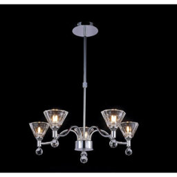 Luminosa Lighting Luminosa Neptune Pendant Round 5 Light G9 Polished Chrome - thumbnail 2