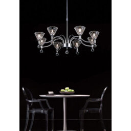 Luminosa Lighting Luminosa Neptune Pendant Round 5 Light G9 Polished Chrome - thumbnail 3