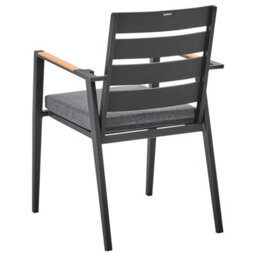 Beliani Garden Dining Set 4 Seater Maletto/taviano With Cushions Metal Grey/ Black - thumbnail 9
