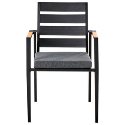 Beliani Garden Dining Set 4 Seater Maletto/taviano With Cushions Metal Grey/ Black - thumbnail 8