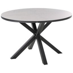 Beliani Garden Dining Set 4 Seater Maletto/taviano With Cushions Metal Grey/ Black - thumbnail 4
