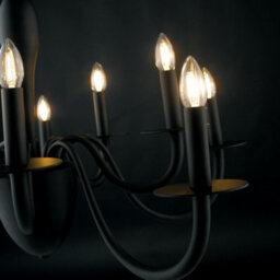 Luminosa Lighting Luminosa Armstrong 10 Light Chandeliers Black 92X53Cm - thumbnail 2