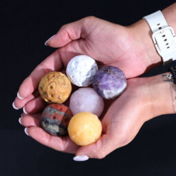 Ametyst Planet On A Sola Goldstone Stand (Jupiter) - thumbnail 6