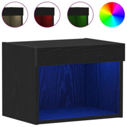 Walplus Tv Cabinet Black Oak 40 X 30 X 30 Cm Engineered Wood - thumbnail 4