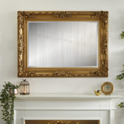 The Online Mirror Shop Wall Mirror Carved Louis Decorative Rectangular Shape With Gold Ornate Frame- H110Cm X W 80Cm X D 6.5Cm For Hanging In Bedroom - thumbnail 2