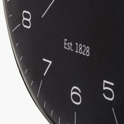 Pacific Lifestyle Black And Silver Dome Glass Wall Clock - thumbnail 7