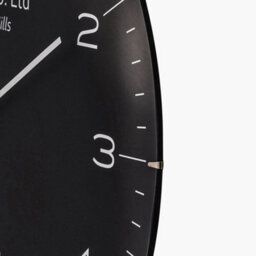 Pacific Lifestyle Black And Silver Dome Glass Wall Clock - thumbnail 6