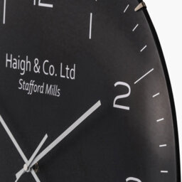 Pacific Lifestyle Black And Silver Dome Glass Wall Clock - thumbnail 8