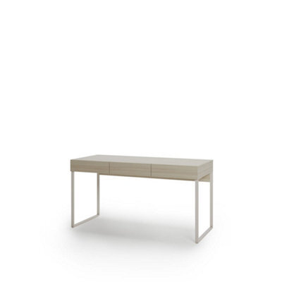 Arte Charlie Ch-23 Desk 150 Cm In Cashmere - Spacious Workspace With Integrated Drawer Storage - image 1