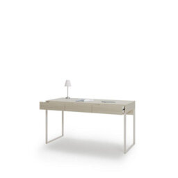 Arte Charlie Ch-23 Desk 150 Cm In Cashmere - Spacious Workspace With Integrated Drawer Storage - thumbnail 3