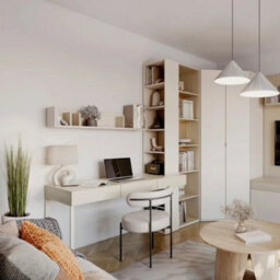 Arte Charlie Ch-23 Desk 150 Cm In Cashmere - Spacious Workspace With Integrated Drawer Storage - thumbnail 4