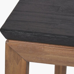 Pacific Lifestyle Six Seater Black And Natural Acacia Wood Dining Table - thumbnail 6