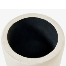 Wyld And Coco Brandlux Storage Pouffe - Light Beige Velvet With Removable Top, Round 37Cm X 40Cm - thumbnail 5