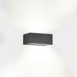 Luminosa Lighting Luminosa Nemesis Outdoor Led Up Down Light Urban Grey, Opal Ip65 10.5W 2700K
