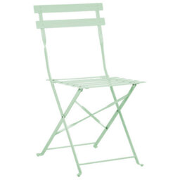 Beliani Bistro Set Folding Fiori Metal Mint Green - thumbnail 4