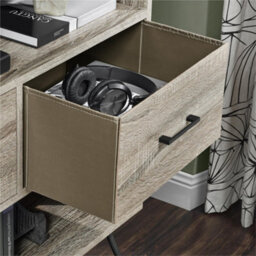 Dorel Home Landon 4 Drawer Bookcase Grey Oak Look - thumbnail 2