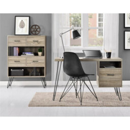 Dorel Home Landon 4 Drawer Bookcase Grey Oak Look - thumbnail 4