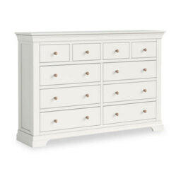 Colette White 4 Over 6 Chest Of Drawers Fully Assembled - By Roseland Furniture - thumbnail 5