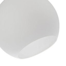 Happy Homewares Simple And Classic Opal White 20Cm Glass Ball Pendant Lighting Shade - thumbnail 3