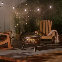 Vonhaus Folding Adirondack Chair, Outdoor Acacia Wood Garden Chair & Teak Oil Finish, Weather Resistant, Hudson - thumbnail 6