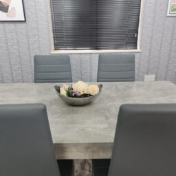 Kosy Koala Stone Grey Effect Dining Table Set With 6 Grey Chairs Stylish Dining Room Furniture Set - thumbnail 5