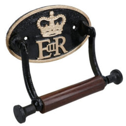 AB Tools Er Royal Toilet Roll Paper Holder Antique Style Metal Loo Wc Bathroom Home - thumbnail 1