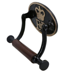 AB Tools Er Royal Toilet Roll Paper Holder Antique Style Metal Loo Wc Bathroom Home - thumbnail 3